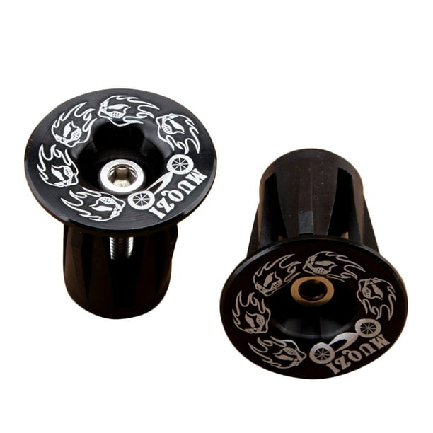 1 Pair Aluminum Handlebar Grips Bar End Plugs Cap For MTB Road Bike Cycling